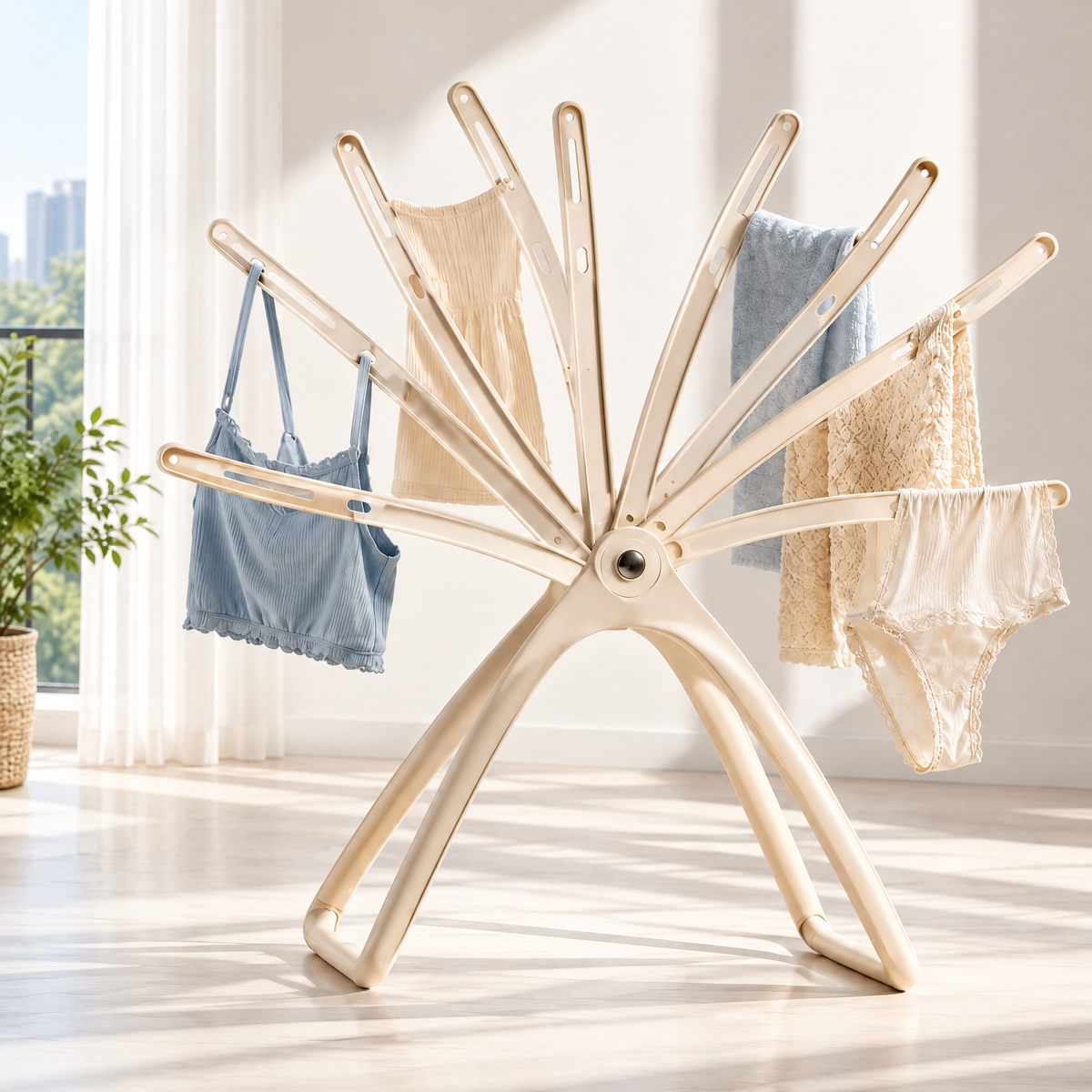 votanx™ DriftBloom Folding Air-Dry Rack